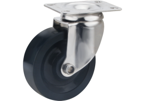 STAINLESS SOLID PU CASTER,LOAD 100-105KGS,3-5